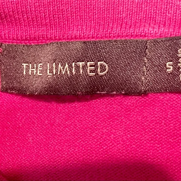 The Limited Pink Button Down Gathered Short Sleeve Cardigan Sweater - Size S - Picture 4 of 4